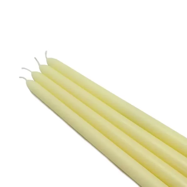 Zest Candle 12 in. Ivory Taper Candles (12-Set)