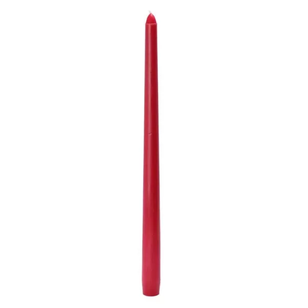 Zest Candle 12 in. Red Taper Candles (12-Set)